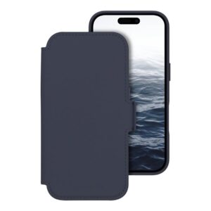 dbramante1928 Lynge - Capa flip cover para telemóvel - compatibilidade MagSafe - água profunda - para Apple iPhone 17