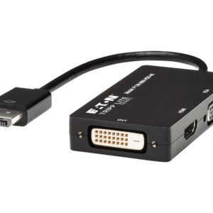 Eaton Tripp Lite Series DisplayPort to VGA / DVI / HDMI 4K x 2K @ 24/30Hz Adapter Converter - Conversor de vídeo - DisplayPort - DVI, HDMI, VGA