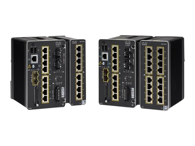 Cisco Catalyst IE3300 Rugged Series - Network Essentials - interruptor - Administrado - 10 x 10/100/1000 + 2 x SFP - montável em trilho DIN - DC power