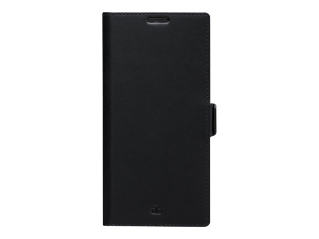 dbramante1928 Copenhagen Slim - Capa flip cover para telemóvel - couro com granulação plena - preto - para Samsung Galaxy S22 Ultra