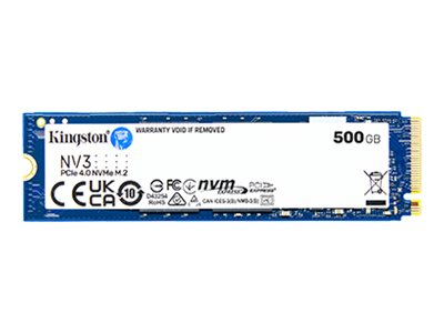 Kingston NV3 - SSD - 500 GB - interna - M.2 2280 - PCIe 4.0 x4 (NVMe)