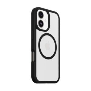 OtterBox React Series - Tampa posterior para telemóvel - compatibilidade MagSafe - plástico - cristal negro (transparente/preto) - para Apple iPhone 17