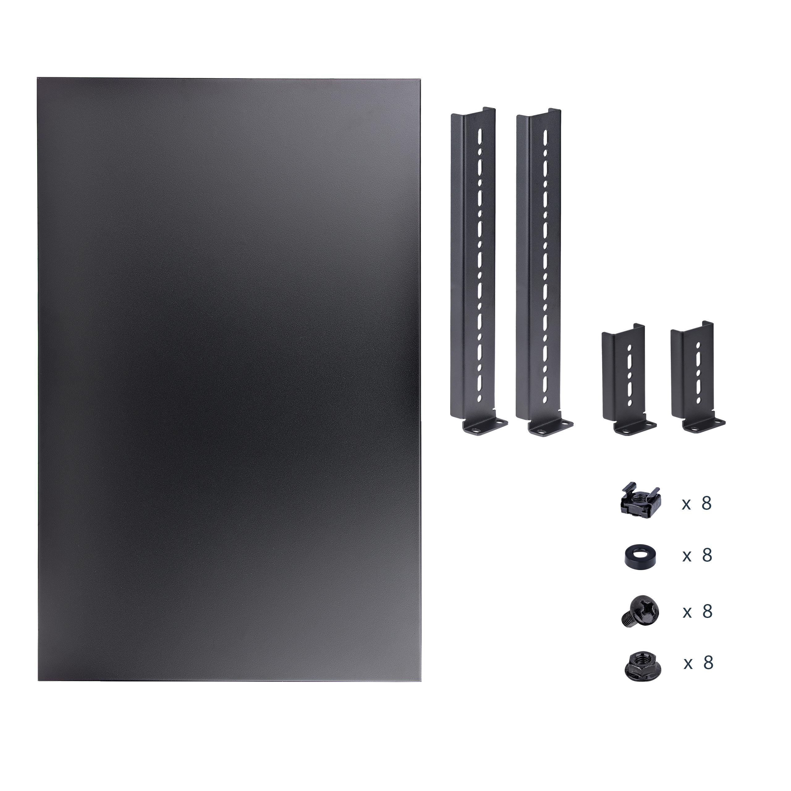 StarTech.com 1U Adjustable Server Rack Mount Shelf - 175lbs - 19.5 to 38in Deep Universal Tray for 19" AV, Data & Network Equipment Rack (ADJSHELFHD) - Prateleira de bastidor - preto - 1U - 19" - para P/N: RK1233BKM, RK2433BKM, RK2537BKM, RK3236BKF, - Image 8