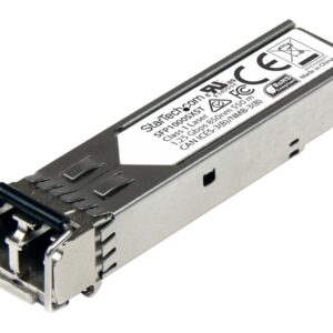 StarTech.com MSA Uncoded Compatible SFP Module, 1000BASE-SX, 1GbE Multi Mode (MMF) Fiber Optic Transceiver, 1GE Gigabit Ethernet SFP, LC Connector, 550m, 850nm, DDM, 1Gbps Mini GBIC Module - Lifetime Warranty (SFP1000SXST) - Módulo de transceptor SFP