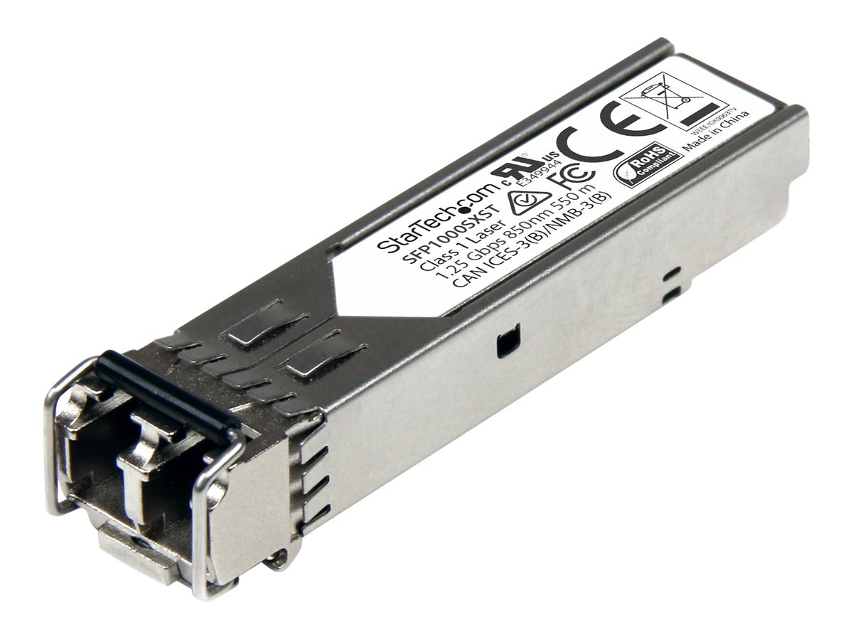 StarTech.com MSA Uncoded Compatible SFP Module, 1000BASE-SX, 1GbE Multi Mode (MMF) Fiber Optic Transceiver, 1GE Gigabit Ethernet SFP, LC Connector, 550m, 850nm, DDM, 1Gbps Mini GBIC Module - Lifetime Warranty (SFP1000SXST) - Módulo de transceptor SFP
