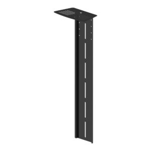 Video conference shelf - fixes to VFM W heavy duty wall mounts - supports camera above or below display - designed for cameras such as logitech rally camera - works with VFM F50 floor stands - black