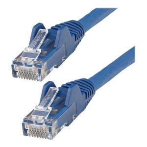 StarTech.com 2m LSZH CAT6 Ethernet Cable, 10 Gigabit Snagless RJ45 100W PoE Network Patch Cord with Strain Relief, CAT 6 10GbE UTP, Blue, Individually Tested/ETL, Low Smoke Zero Halogen - Category 6 - 24AWG (N6LPATCH2MBL) - cabo patch - 2 m - azul
