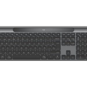 Logitech Signature Slim Solar+ K980 - Teclado - full size - sem fios - Bluetooth LE - QWERTY - Espanhol - interruptor: interruptores de tesoura - grafite