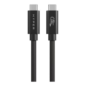 Hyper HyperDrive Next - Cabo USB - USB-C (M) para USB-C (M) - USB4 - 1.2 m - preto