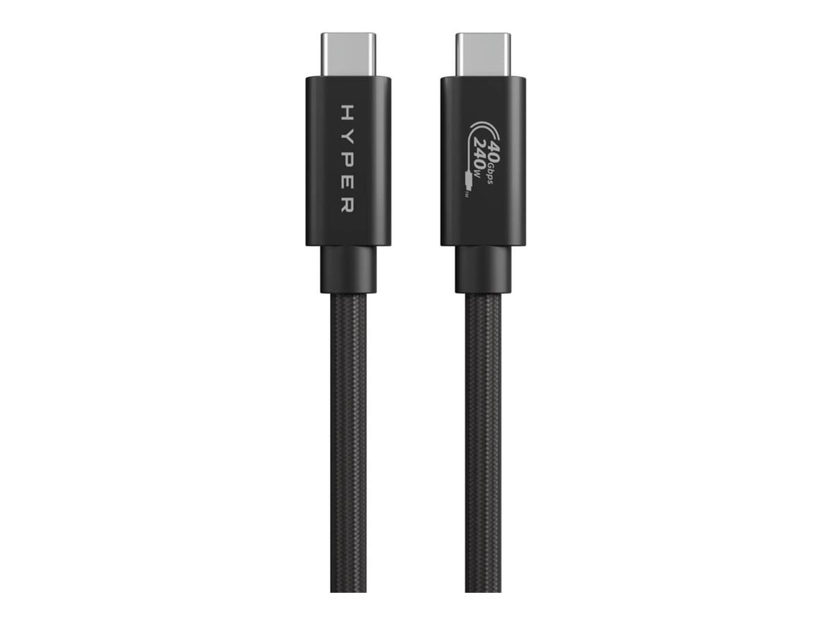 Hyper HyperDrive Next - Cabo USB - USB-C (M) para USB-C (M) - USB4 - 1.2 m - preto