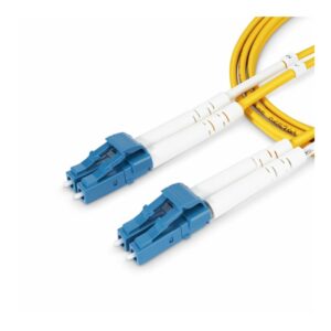 StarTech.com 2m (6.6ft) LC to LC (UPC) OS2 Single Mode Duplex Fiber Optic Cable, 9/125µm, Laser Optimized, 10G, Bend Insensitive, Low Insertion Loss - LSZH Fiber Patch Cord (SMDOS2LCLC2M) - Cabo patch - monomodo LC/UPC (M) para monomodo LC/UPC (M) -