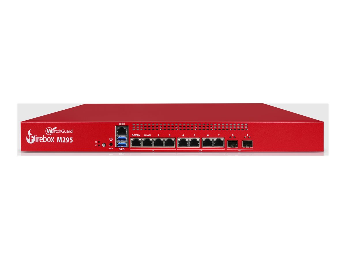 WatchGuard Firebox M295 - Dispositivo de segurança - com 1 ano de Basic Security Suite - 1GbE, 2.5GbE