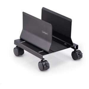 StarTech.com Computer Tower Cart Rolling CPU Caddy w/ Wheels, Adjustable - Carrinho - para computador pessoal - aço - preto