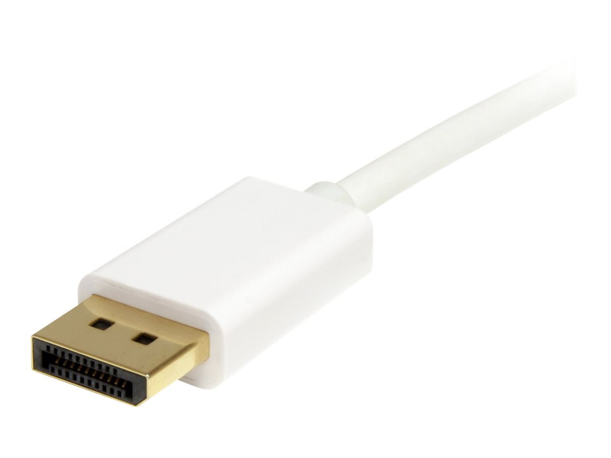 StarTech.com 2m 6 ft White Mini DisplayPort to DisplayPort 1.2 Adapter Cable M/M - DisplayPort 4k with HBR2 support - Mini DP to DP Cable (MDP2DPMM2MW) - Cabo DisplayPort - Mini DisplayPort (M) para DisplayPort (M) - 2 m - branco - para P/N: CDP2MDP, - Image 3