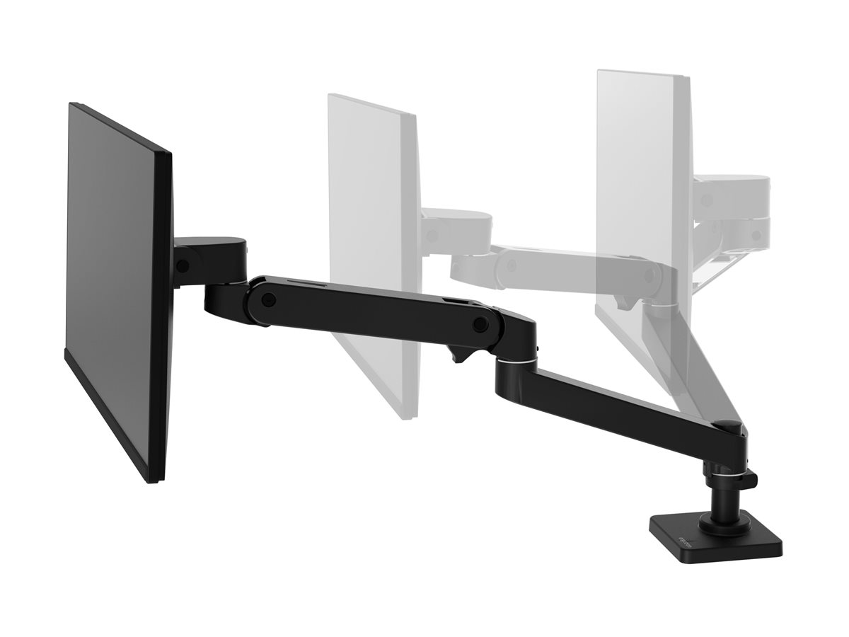 Ergotron LX Pro - Kit de montagem (braço articulado) - modular - para visor LCD - preto - tamanho de tela: até 34" - montável na secretária - para P/N: 45-460-026, 50-193-200, 60-589-060, 80-107-200, 80-107-216, 97-760-009