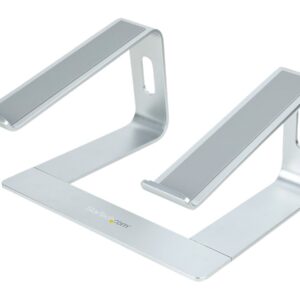 StarTech.com Laptop Stand for Desk, 5kg/11lb, Aluminum, Silver, Ergonomic - Suporte para notebook - 13" - 17" - prata