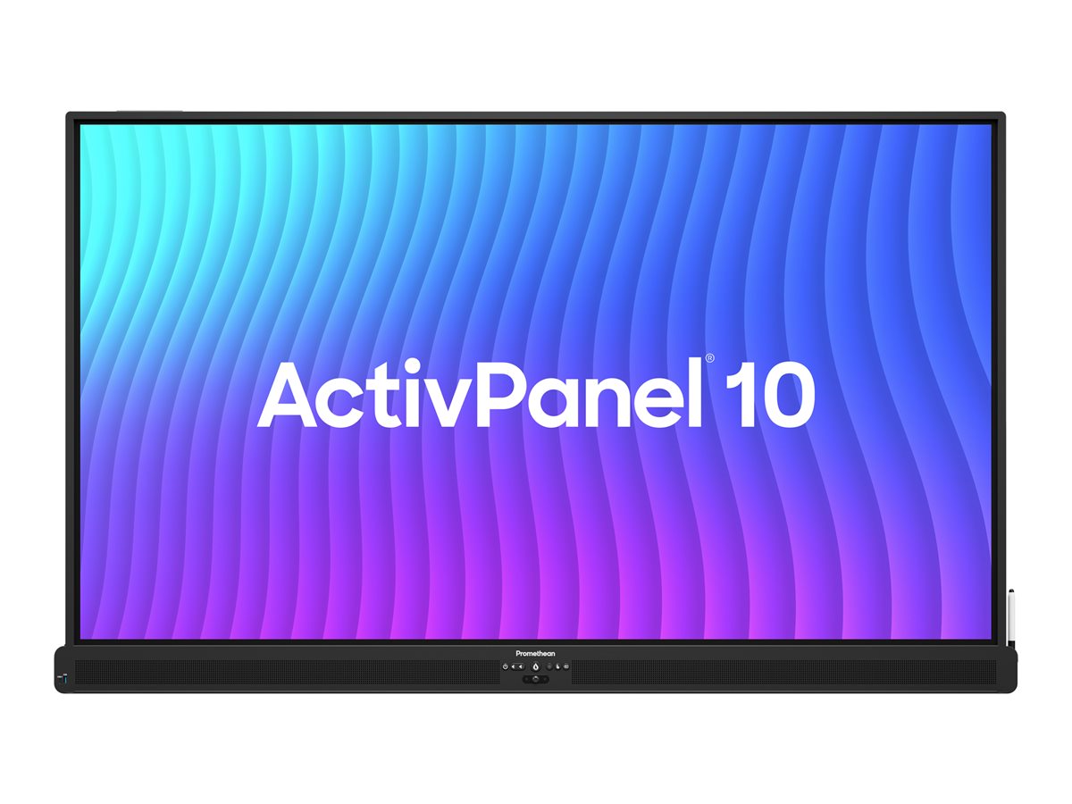 Promethean ActivPanel 10 - 65" Classe Diagonal ecrã LCD com luz de fundo LED - interativa - com ecrã tátil (multi-touch) - 4K UHD (2160p) 3840 x 2160 - Direct LED - Compatível com TAA