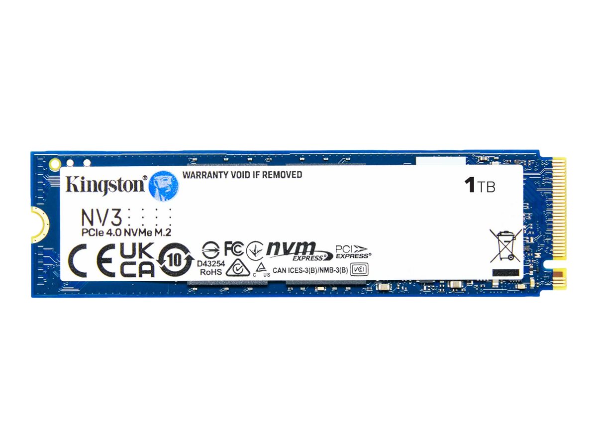 Kingston NV3 - SSD - 1 TB - interna - M.2 2280 - PCIe 4.0 x4 (NVMe)