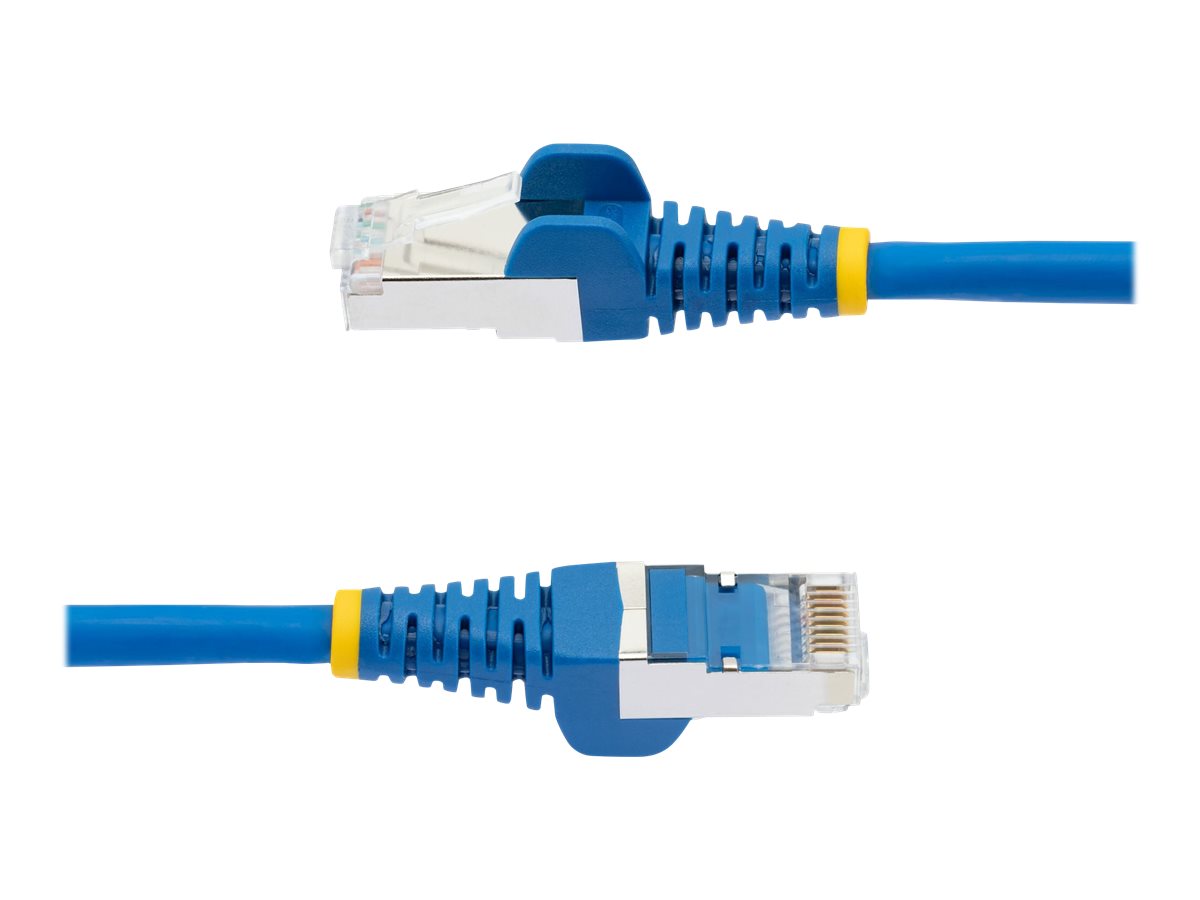 StarTech.com 3m CAT6a Ethernet Cable - Blue - Low Smoke Zero Halogen (LSZH) - 10GbE 500MHz 100W PoE++ Snagless RJ-45 w/Strain Reliefs S/FTP Network Patch Cord - cabo patch - 3 m - azul - Image 3