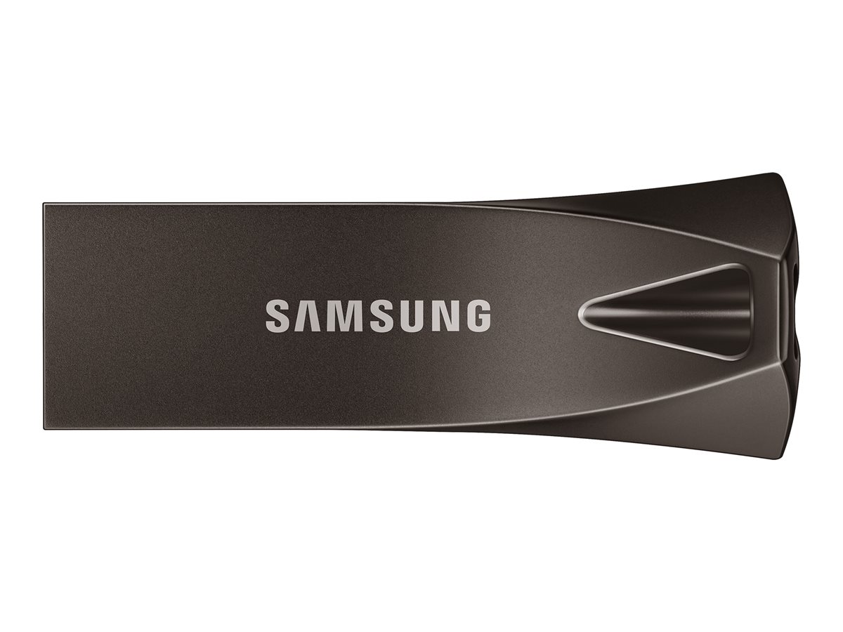 Samsung BAR Plus MUF-64BE4 - Drive flash USB - 64 GB - USB 3.1 Gen 1 - cinzento titã