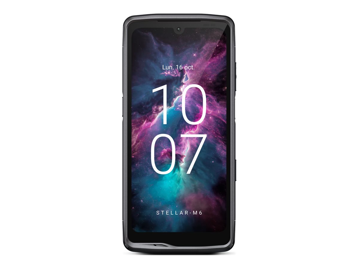 Crosscall Stellar M6 - 5G smartphone - SIM duplo - RAM 6 GB / Memória Interna 128 GB - monitor LCD - 6.1" - 1560 x 720 pixeis - rear camera 50 MP - front camera 8 MP - preto