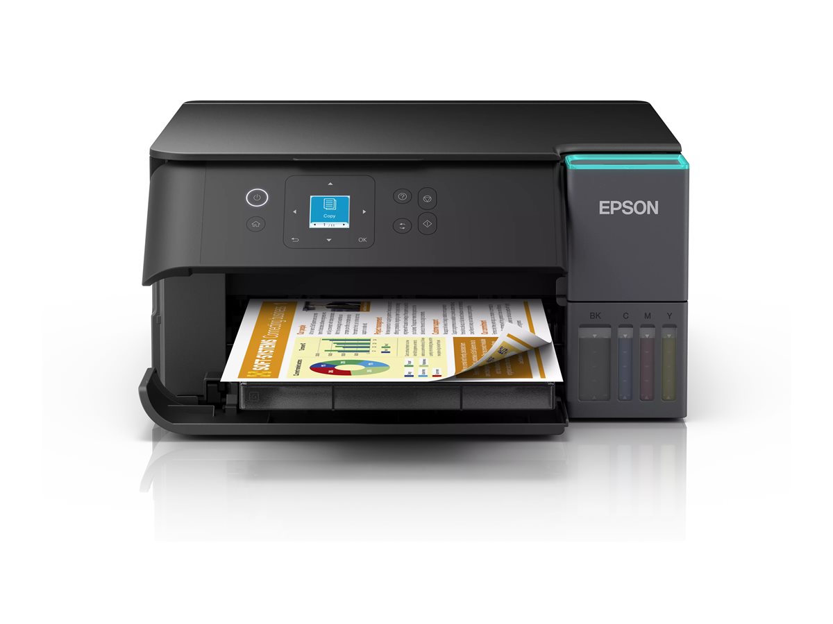 Epson EcoTank ET-2950 - Impressora multi-funções - a cores - jacto de tinta - ITS - A4/Letter (media) - até 15 ppm (impressão) - 100 folhas - Wi-Fi(ac), USB - preto