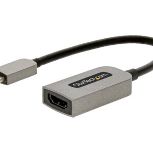 StarTech.com USB C to HDMI Adapter, 4K 60Hz UHD Video, HDR10, USB-C to HDMI 2.0b Adapter Dongle, USB Type-C DP Alt Mode to HDMI Monitor/Display/Projector, USB C to HDMI Converter, M/F - Thunderbolt 3 Compatible - Adaptador de vídeo - USB-C macho para