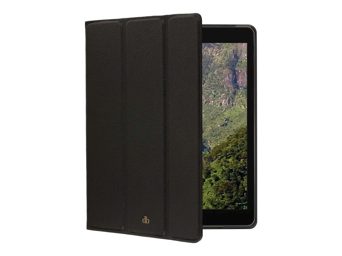 dbramante1928 Milan - Capa flip cover para tablet - couro pebworth de grão inteiro - preto noite - 10.2" - para Apple 10.2-inch iPad (9ª geração)