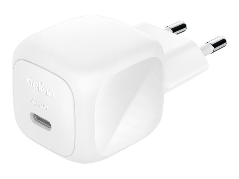Belkin BoostCharge - Adaptador de alimentação - compacto - 45 Watt - Fornecimento de Energia 3.1, Fast Charge (USB-C)