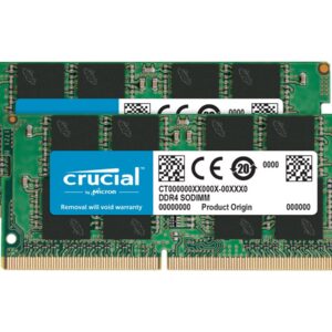 Crucial - DDR4 - kit - 32 GB: 2 x 16 GB - SO DIMM 260-pinos - 3200 MHz / PC4-25600 - CL22 - 1.2 V - unbuffered - sem ECC