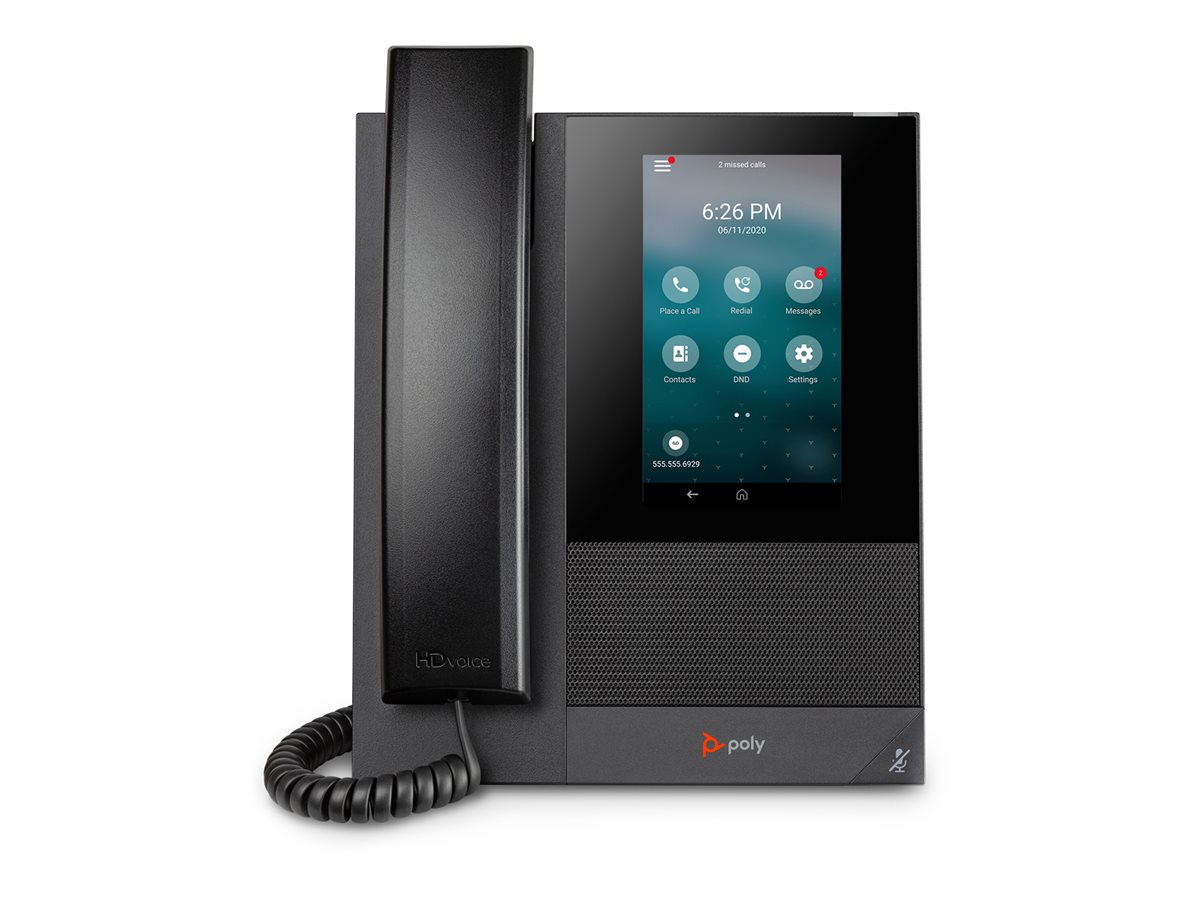Poly CCX 400 - Telefone VoIP com identificação do chamador/chamada em espera - SIP - 24 linhas - preto - Replaces Poly SKU 2200-49700-025