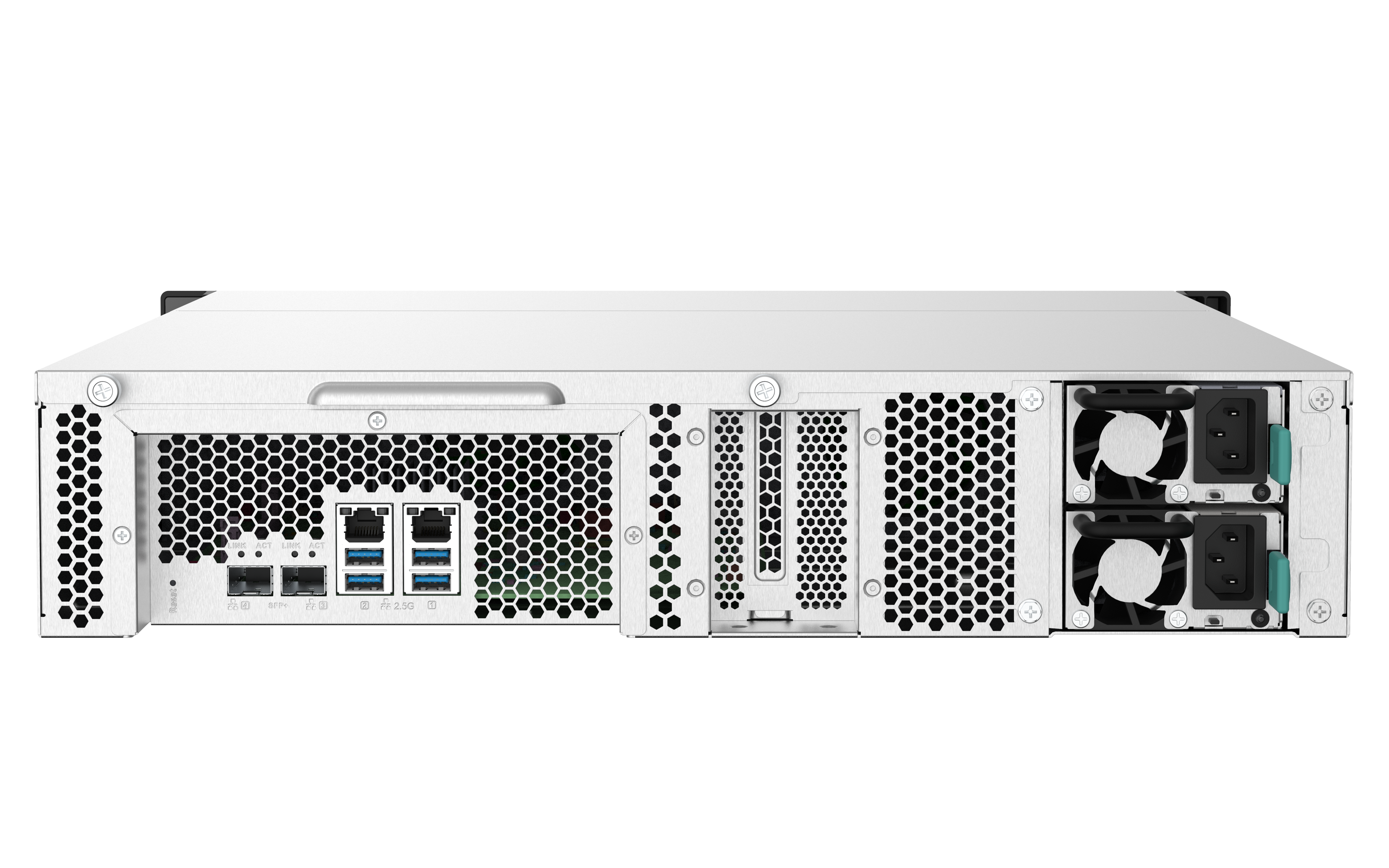 QNAP TS-1232PXU-RP - Servidor NAS - 12 baias - montável em bastidor - SATA 6Gb/s - RAID (expansão de disco rígido) 0, 1, 5, 6, 10, 50, 60, JBOD - RAM 4 GB - Gigabit Ethernet / 2.5 Gigabit Ethernet / 10 Gigabit Ethernet - iSCSI assistência - 2U - Image 6