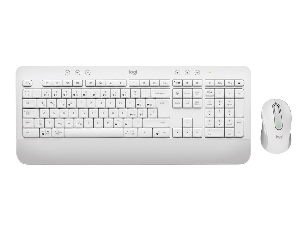 Logitech Signature MK650 Combo for Business - conjunto de teclado e rato - QWERTZ - Checo - branco sujo Dispositivo de entrada