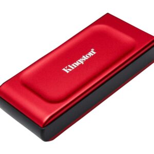 Kingston XS1000 - SSD - 1 TB - externa (portátil) - USB 3.2 Gen 2 (USB C conector) - vermelho