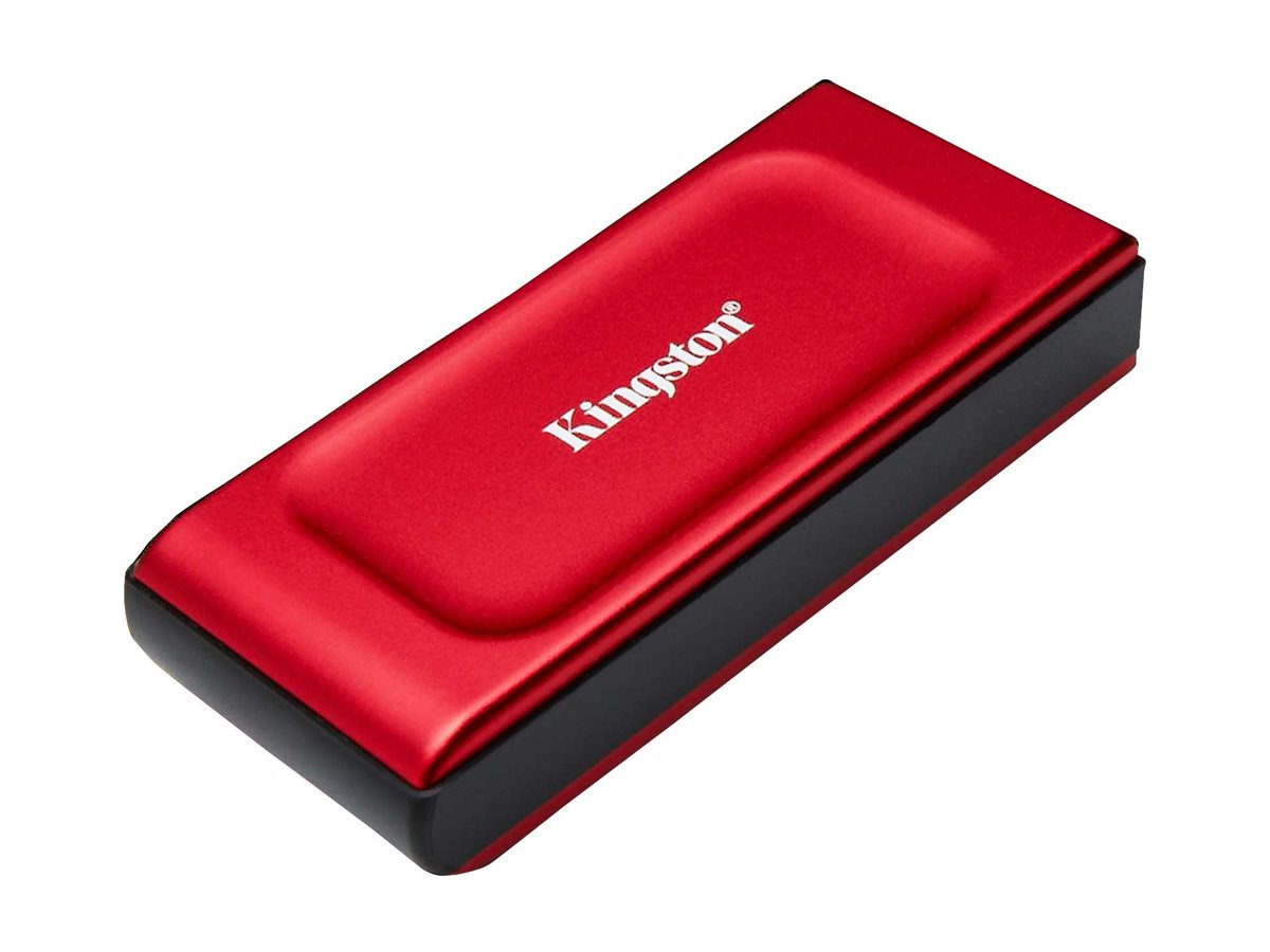 Kingston XS1000 - SSD - 1 TB - externa (portátil) - USB 3.2 Gen 2 (USB C conector) - vermelho