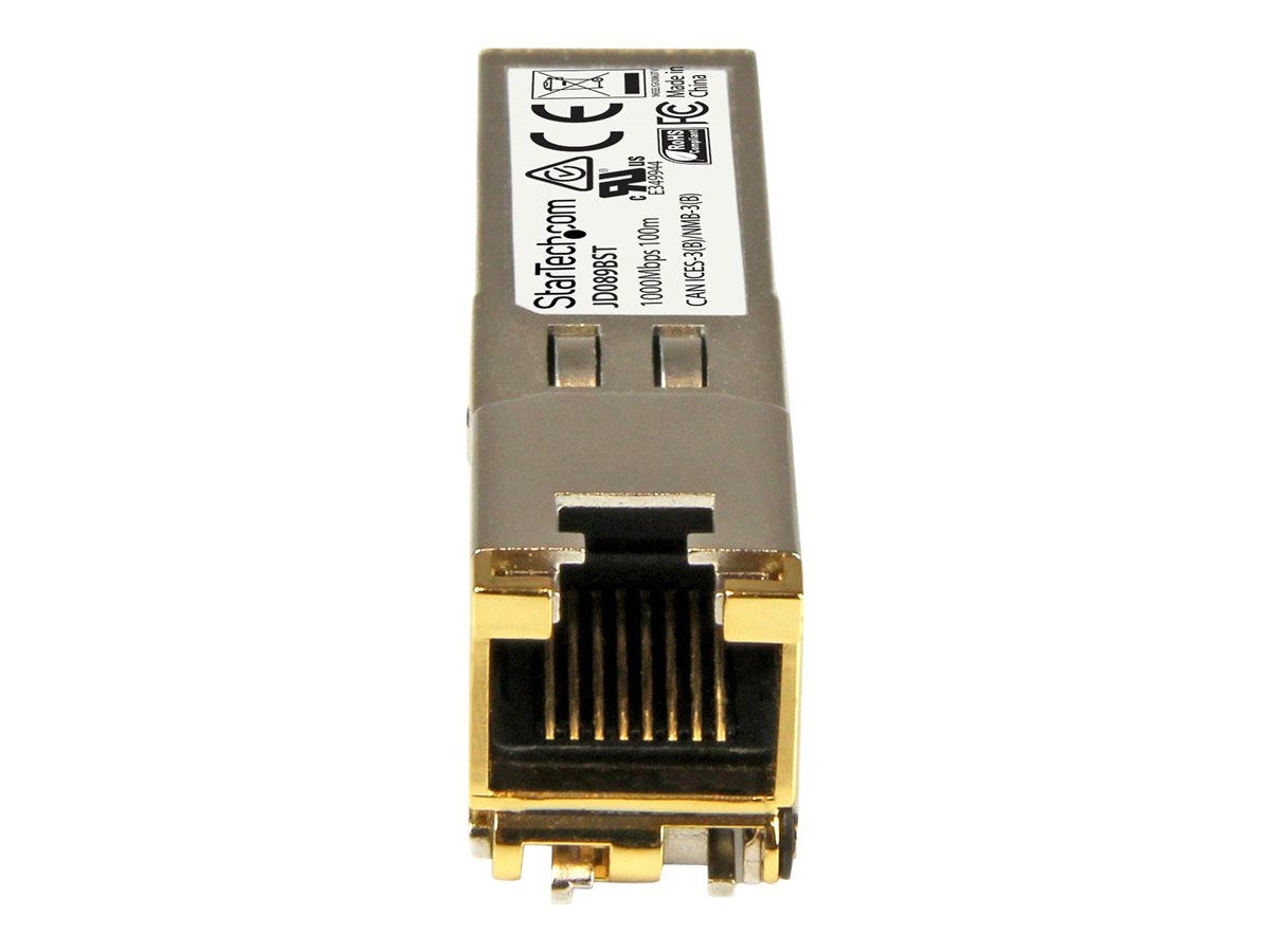 StarTech.com HPE JD089B Compatible SFP Module, 1000BASE-T, SFP to RJ45 Cat6/Cat5e, 1GE Gigabit Ethernet SFP, RJ-45 (Copper) 100m, HPE 5820AF, 12500, 5500, 1Gbps Mini GBIC Transceiver SFP - Lifetime Warranty (JD089BST) - Módulo de transceptor SFP (min - Image 3