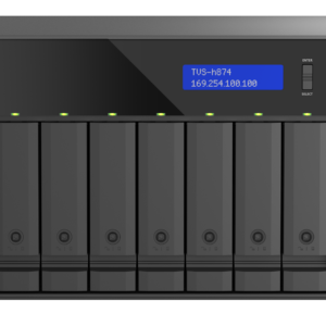 QNAP TVS-H874 - Servidor NAS - 8 baias - SATA 6Gb/s - RAID (expansão de disco rígido) JBOD, 0, 1, 5, 6, 10, 50, 60, RAID TP - RAM 32 GB - Gigabit Ethernet / 2.5 Gigabit Ethernet - iSCSI assistência