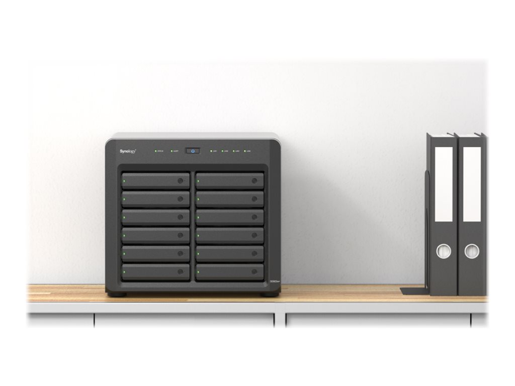 Synology Disk Station DS3622XS+ - Servidor NAS - 12 baias - SATA 6Gb/s - RAID (expansão de disco rígido) 0, 1, 5, 6, 10, JBOD, RAID F1 - RAM 16 GB - Gigabit Ethernet / 10 Gigabit Ethernet - iSCSI assistência - Image 2