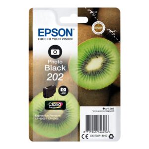 Epson 202 - 4.1 ml - preto foto - original - blister - tinteiro - para Expression Premium XP-6000, XP-6005, XP-6100, XP-6105