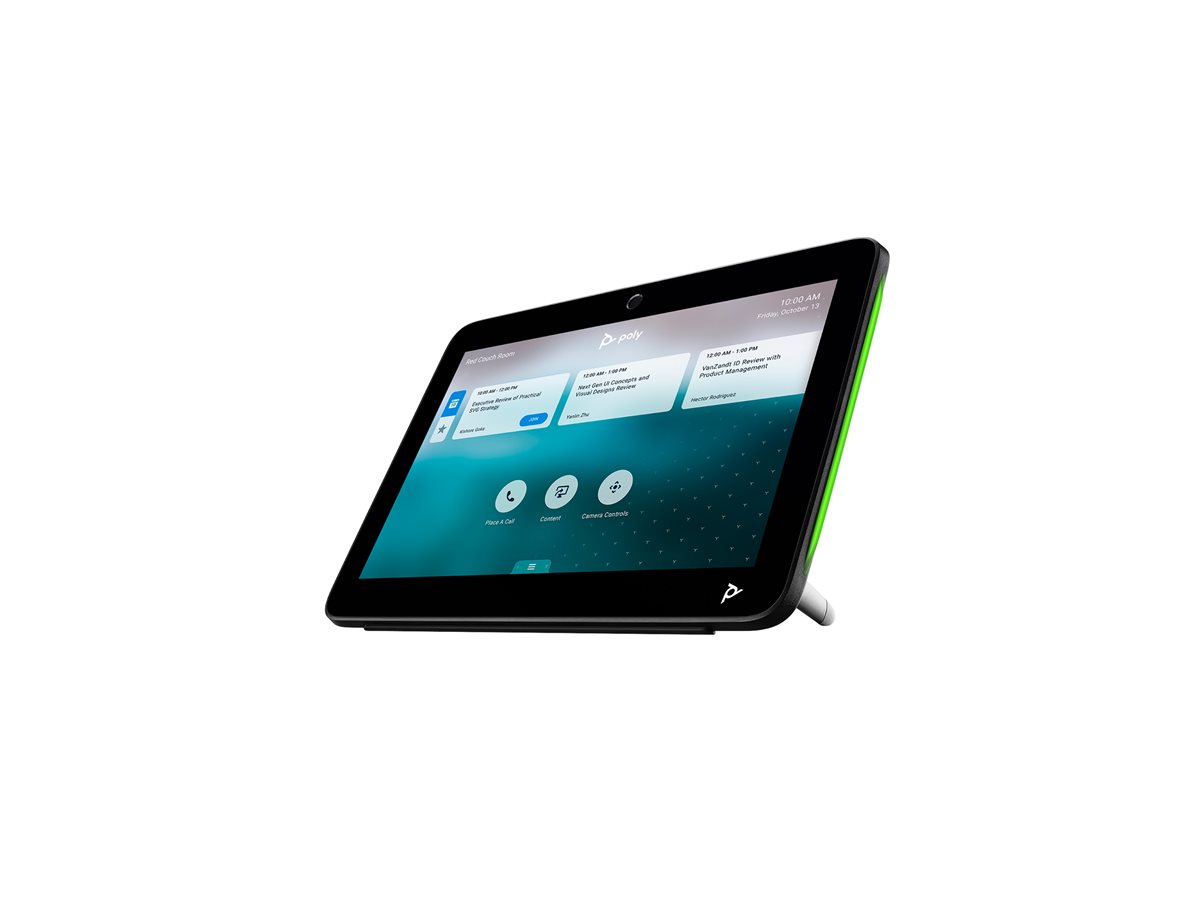 Poly TC10 - Sem cabo de alimentação - controlador de toque - Certificado para Salas Zoom - preto - Replaces Poly SKU 2200-37860-001