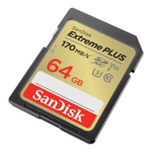 SanDisk Extreme PLUS - Cartão de memória flash - 64 GB - UHS-I U3 / Class10 - SDXC UHS-I