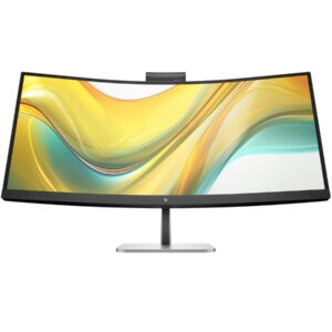 HP 534pm - Series 5 Pro - monitor LED - curvo - 34" - 3440 x 1440 WQHD @ 100 Hz - VA - 400 cd/m² - 4000:1 - 5 ms - HDMI, DisplayPort, USB-C - preto jacto, prata natural (suporte) - Smart Buy