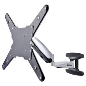 StarTech.com VESA TV Wall Mount, TV Mounting Bracket For 23"-55" Displays, Adjustable Full Motion TV Wall Mount Supports 66lb (30kg), Extendable/Tilting/Swivel Monitor Wall Mount - Low Profile/Slim Display Mount (FHA-TV-WALL-MOUNT) - Kit de montagem