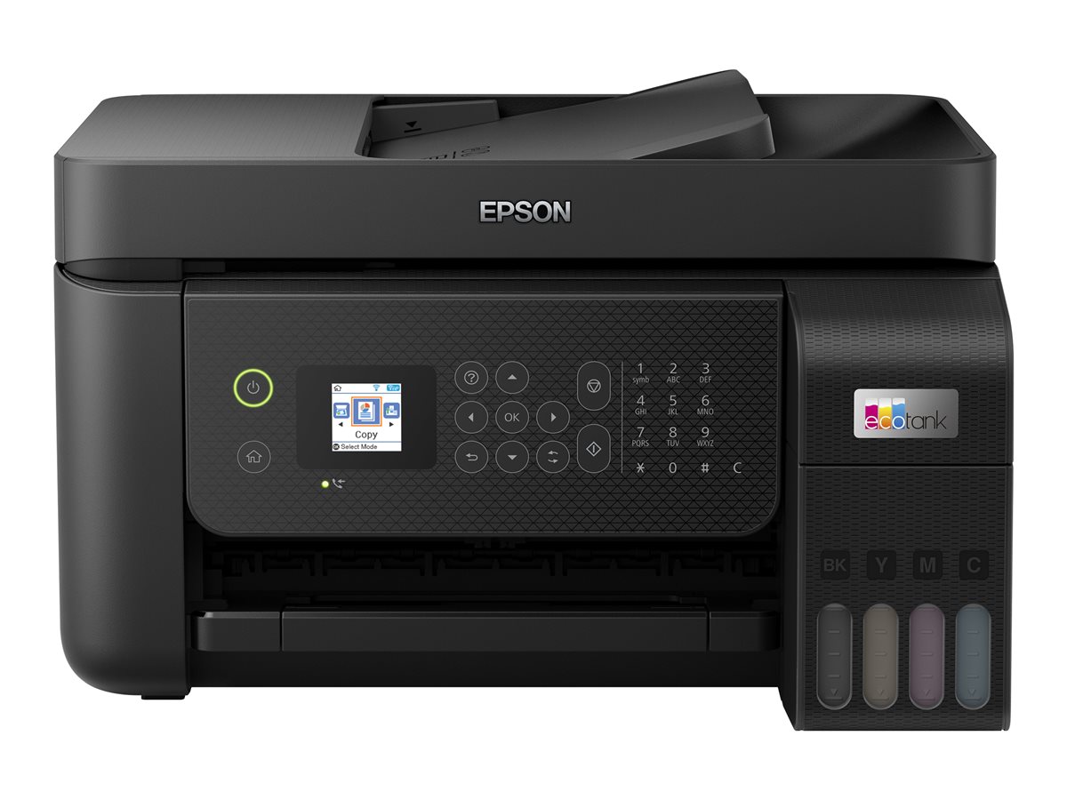 Epson EcoTank ET-4800 - Impressora multi-funções - a cores - jacto de tinta - recarregável - A4 (media) - até 10 ppm (impressão) - 100 folhas - 33.6 Kbps - USB, LAN, Wi-Fi - preto - Image 2