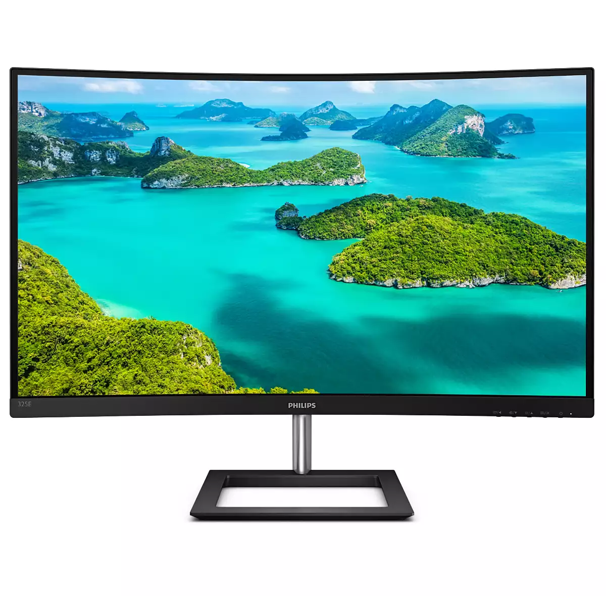 Philips E-line 325E1C - Monitor LED - curvo - 32" (31.5" visível) - 2560 x 1440 QHD @ 75 Hz - VA - 250 cd/m² - 3000:1 - 4 ms - HDMI, VGA, DisplayPort - preto texturizado