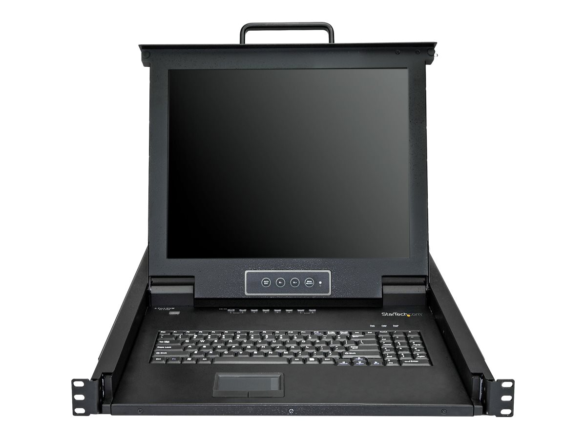 StarTech.com 8 Port Rackmount KVM Console with 6ft Cables, Integrated KVM Switch - Image 2