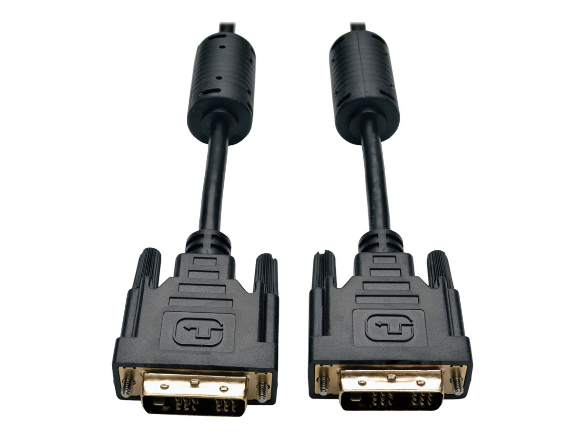 Eaton Tripp Lite Series DVI Single Link Cable, Digital TMDS Monitor Cable (DVI-D M/M), 6 ft. (1.83 m) - Cabo DVI - DVI-D (M) para DVI-D (M) - 1.8 m - moldado