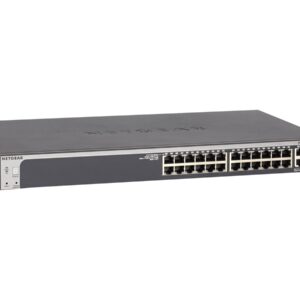 NETGEAR Smart S3300-28X - V3 - interruptor - L3 Lite - inteligente - 24 x 10/100/1000 + 2 x 10Gb Ethernet + 2 x 10Gb Ethernet SFP+ - desktop, montável em trilho