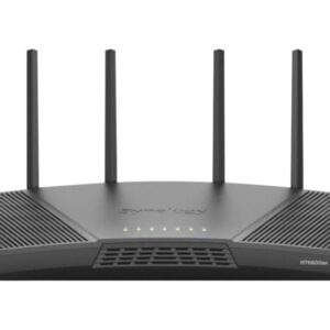 Synology RT6600AX - Roteador sem fio switch de 4 portas - 1GbE, 2.5GbE - Portas WAN: 2 - Wi-Fi 6 - Tri-Band
