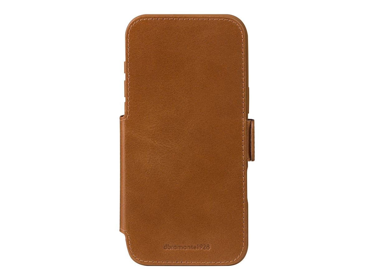 dbramante1928 Copenhagen - Capa flip cover para telemóvel - couro com granulação plena - canela - para Apple iPhone 17 Pro Max